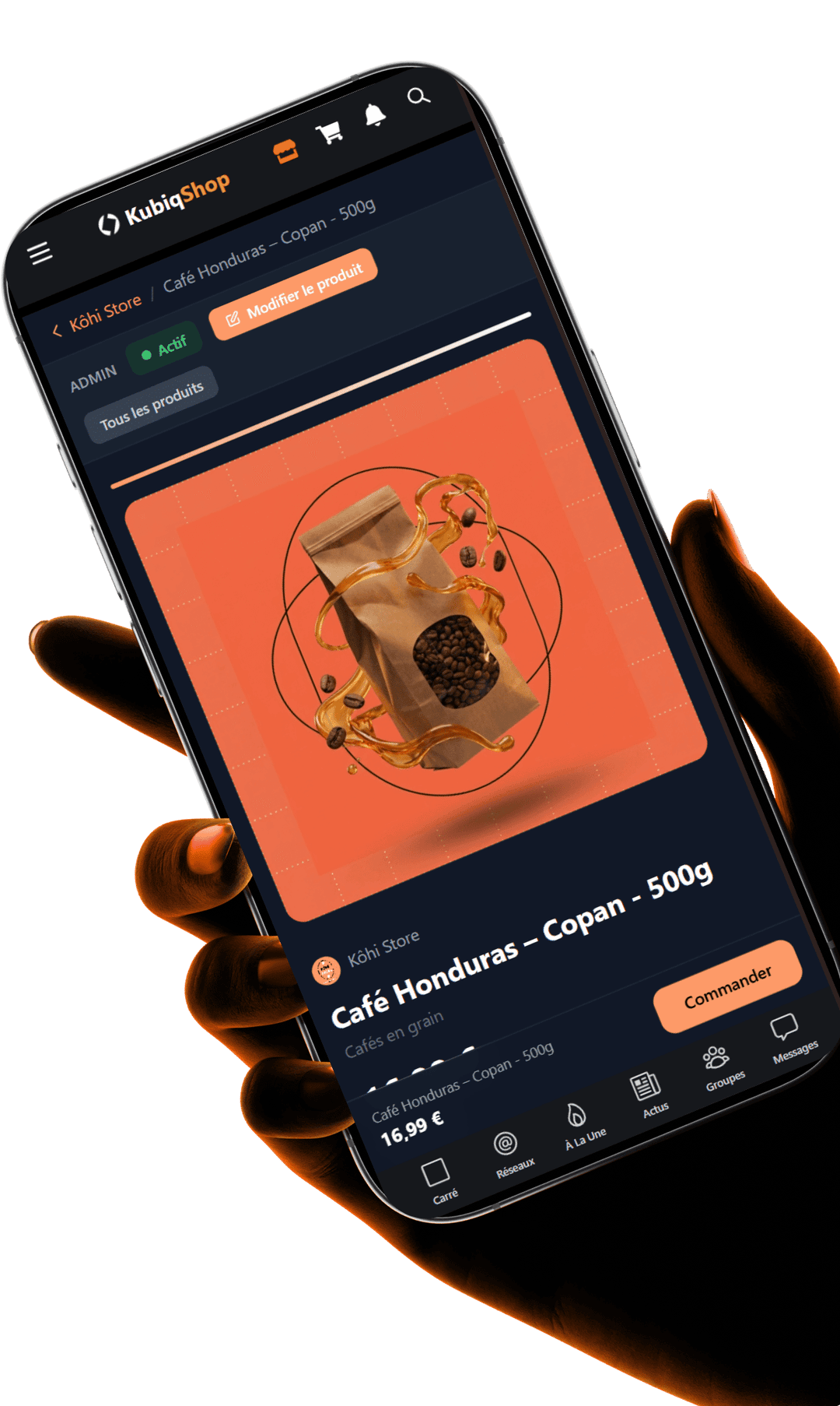 Kubiq Shop - Import IA automatique